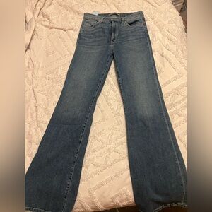 Joe's Jeans Blue Flare Wide Leg Denim only worn once